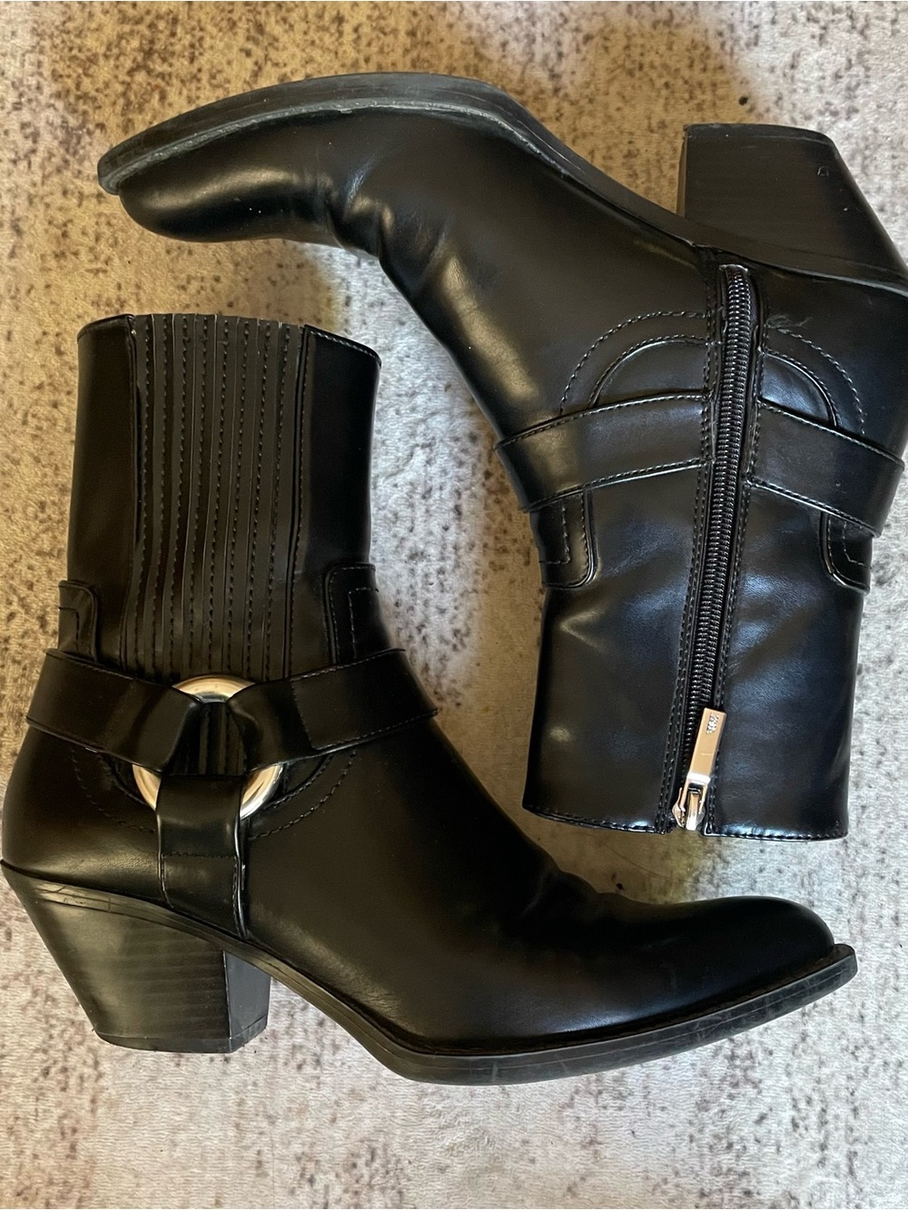 Zara black ankle boots 38
